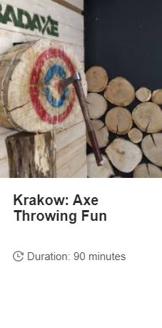 Krakow Axe Throwing Fun